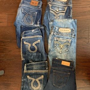 5 jeans 1 short rock revival/big star